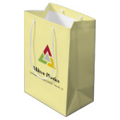 Corporate Gift Bag with Company Logo Mittlere Geschenktüte (Rückseite Schrägansicht)