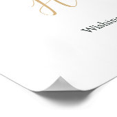 Corporate Gold Baubles Greenery Christmas Welcome Poster (Ecke)