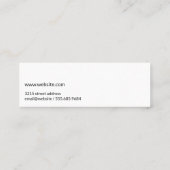 Corporate Gold gegossen Mini Visitenkarte (Rückseite)