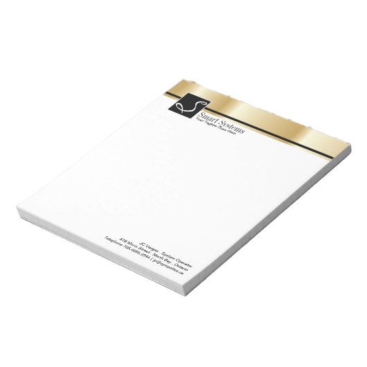 Corporate Gold Notepad Notizblock (Rotiert)