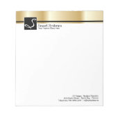 Corporate Gold Notepad Notizblock (Vorderseite)