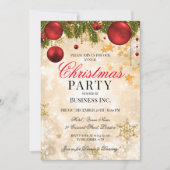 Corporate Gold Weihnachtsfeier Einladung (Vorderseite)