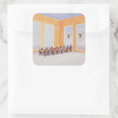 Corporate Governance 2003 Quadratischer Aufkleber (Tasche)