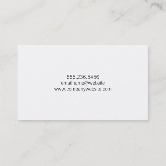 Corporate Gradient Script Monogram Visitenkarte (Rückseite)