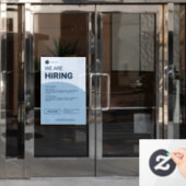 Corporate Hiring Job Vacancy Custom Business Logo Fensteraufkleber (Büro Tür)