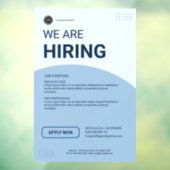 Corporate Hiring Job Vacancy Custom Business Logo Fensteraufkleber (Blatt 3)