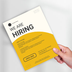Corporate Hiring Job Vacancy Custom Business Logo Flyer