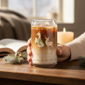 Corporate holiday gifts Glass Can Reindeer Dosenglas