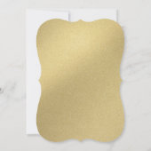 Corporate Holiday Party - Elegantes Gold Script Einladung (Rückseite)