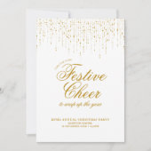 Corporate Holiday Party Festivals Chefkoch White G Einladung (Vorderseite)