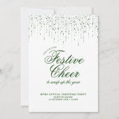 Corporate Holiday Party Festive Chefkoch Green Whi Einladung (Vorderseite)
