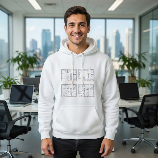 Corporate Hoodie mit Blueprint