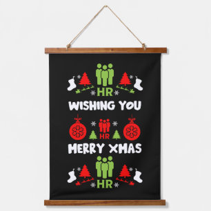 Corporate HR Weihnachtsgeschenke Wandteppich Mit Holzrahmen