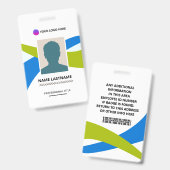 Corporate ID Card Design Template Ausweis (Vorder- & Rückseite)
