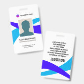 Corporate ID Card Design Template Ausweis (Vorder- & Rückseite)