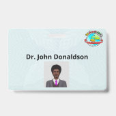 Corporate Id und Name Abzeichen Ausweis (Rückseite)