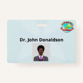 Corporate Id und Name Abzeichen Ausweis (Rückseite)