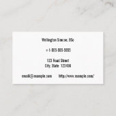 Corporate, Legal Beruflich Business Card Visitenkarte (Rückseite)