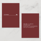 Corporate / Line Accent (Deep Red) Visitenkarte (Vorne/Hinten)