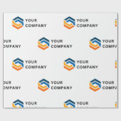 Corporate-Logo für Unternehmen Geschenkpapier (Flach)