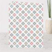 Corporate Logo Holiday Poinsettia, Elegant Festiva Karte (Rückseite)