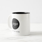 Corporate-Logo-Tasse für Unternehmen Zweifarbige Tasse (Vorderseite Links)