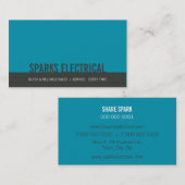 CORPORATE MINIMAL moderner, fett gestrichener Bloc Visitenkarte (Vorne/Hinten)