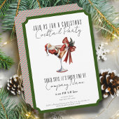 Corporate Minimalist Santa Cocktail Christmas Einladung