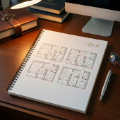 Corporate Notebook mit Blueprint Notizblock