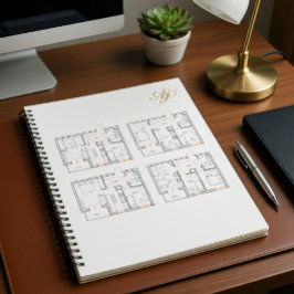 Corporate Notebook mit Blueprint Notizblock