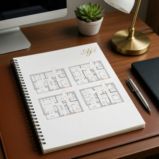 Corporate Notebook mit Blueprint Notizblock