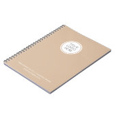 Corporate Notebook mit Logo und Business-Infos Notizblock (Linke Seite)