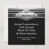 Corporate Party Fund der Black Krawatte - Veransta Einladung (Vorderseite)