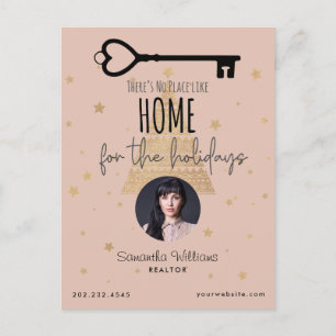 Corporate Real Anwesen Realtor Holiday Post Card Feiertagspostkarte