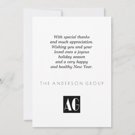 Corporate Red Frohe Weihnachtsbaum (Rückseite)