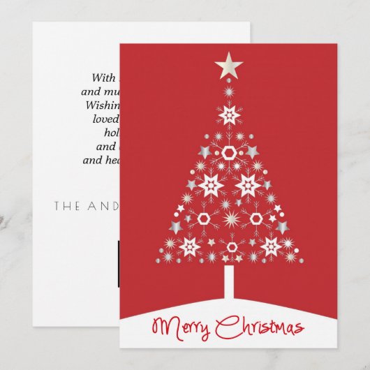 Corporate Red Frohe Weihnachtsbaum (Vorne/Hinten)