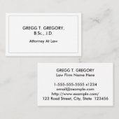 Corporate, Schlichte Berufliche Visitenkarte (Vorne/Hinten)