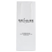 Corporate Show für das Unternehmen mit individuell Geschenktüte Für Weinflaschen (Vorderseite)