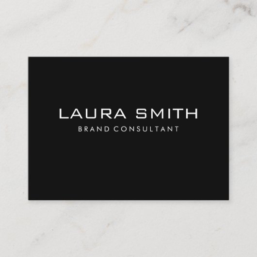 Corporate Simple | Schwarz/Grau Visitenkarte (Vorderseite)