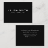 Corporate Simple | Schwarz/Grau Visitenkarte (Vorne/Hinten)