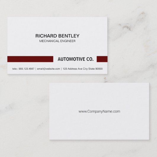 Corporate Simple Visitenkarte (Vorne/Hinten)