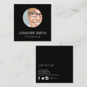 Corporate Sleek Quadratische Visitenkarte (Vorne/Hinten)