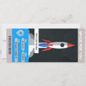 Corporate Space Themed Partys Ticket einladen Einladung (Vorderseite)