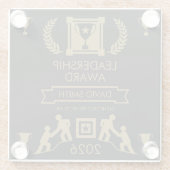 Corporate Staff Ledership Award Glasuntersetzer (Rückseite)