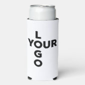 Corporate Swag-Logo in jeder Form Selters Dosenkühler (Seltzer Vorderseite)