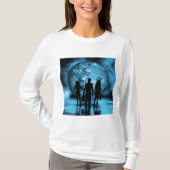 Corporate Team Silhouette Futuristic Business T-Shirt (Vorderseite)