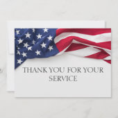 Corporate THANK YOU Veterans US Flag Printable Dankeskarte (Vorderseite)