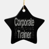 Corporate Trainer Keramik Ornament (Vorne)