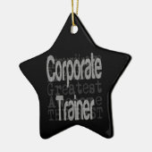 Corporate Trainer Keramik Ornament (Links)