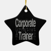 Corporate Trainer Keramik Ornament (Hinten)